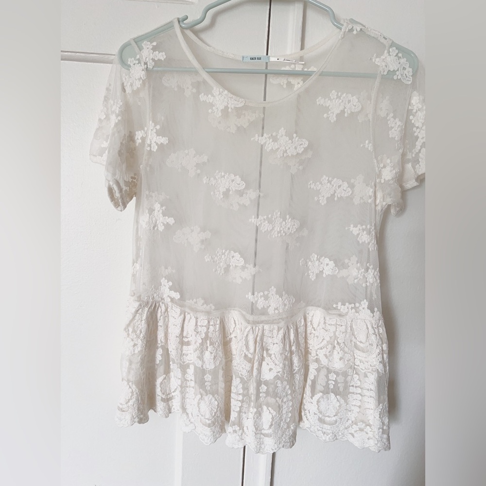 kimchi blue lace knit tops